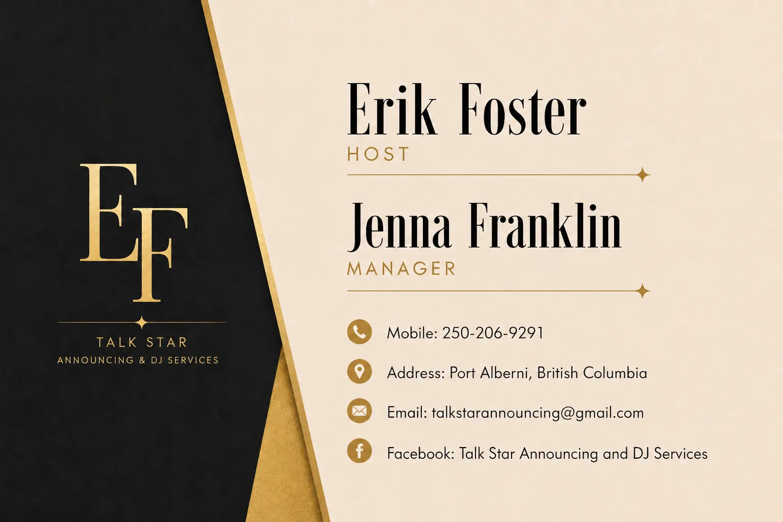 Talk Star Announcing & DJ Services