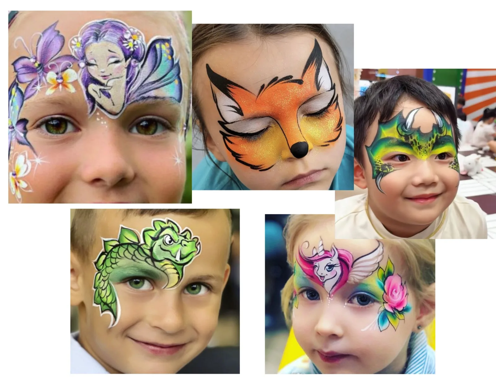 Professional face painting and temporary tattoos